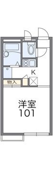 レオパレスベルフォールの間取図