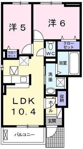 拡大写真：フェリア赤穂 1階101の間取り