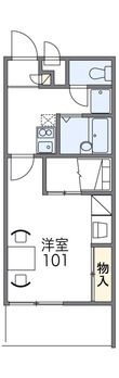 レオパレスｃｒａｎｅIの間取図