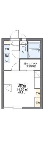 拡大写真:レオパレスComodoI 1階103の間取り