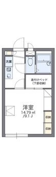 写真：レオパレスＣｏｍｏｄｏI1階の間取図