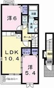 写真：シン．シン．ハウスＤ2階の間取図