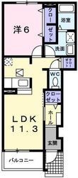 エル・ヴィエントBの間取図