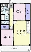 レジデンスＫ１の間取図