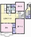 ル・クプル プラースIIの間取図