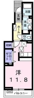 写真:ヴァンベールII 1階103の間取図