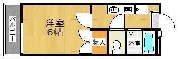 拡大写真:メゾンフォレスタ 1階107の間取り