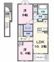 シュライン ウエストの間取図
