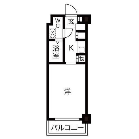 拡大写真:カーサ王塚台 4階0407の間取り