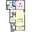 ベル フィオーレ Bの間取図