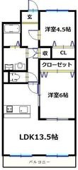 ヴィラ・カプリコーン(借上)の間取図