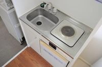 1口電気コンロ完備