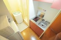 2口ラジエントヒータ-のミニキッチン。