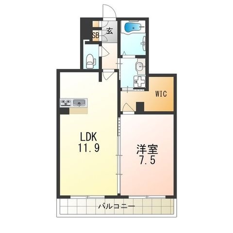 拡大写真:アトリエ―ル エイチ 3階302の間取り