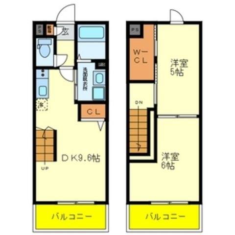 拡大写真:尼崎市南塚口町1丁目 3階303の間取り