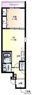 写真：フジパレス尼崎近松2階の間取図