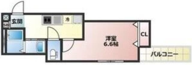 拡大写真:大阪市西淀川区竹島3丁目 1階103の間取り
