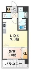 スプランディッド弁天町WESTの間取図