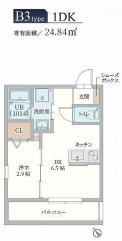 拡大写真:尼崎市尾浜町3丁目 2階201の間取り