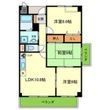 エーデル雲雀丘三番館の間取図
