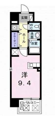 拡大写真:尼崎市建家町 4階409の間取り