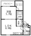 尼崎市武庫之荘本町3丁目の間取図