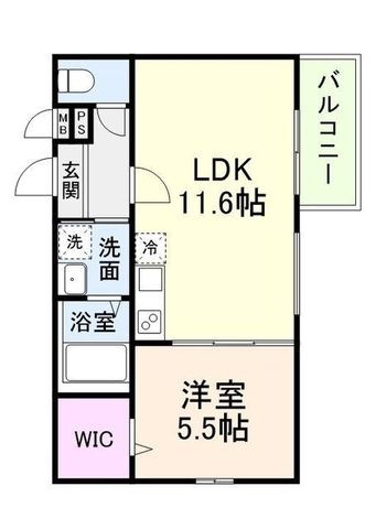 拡大写真:グランシール Ⅲ番館 2階205の間取り