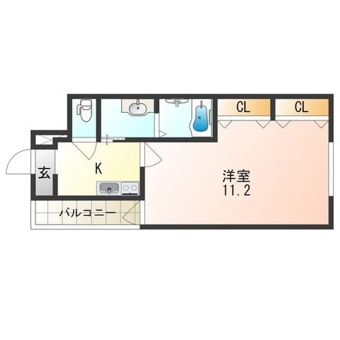 拡大写真:大阪市住之江区北加賀屋5丁目 3階305の間取り