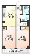 インタルシオ武庫之荘の間取図