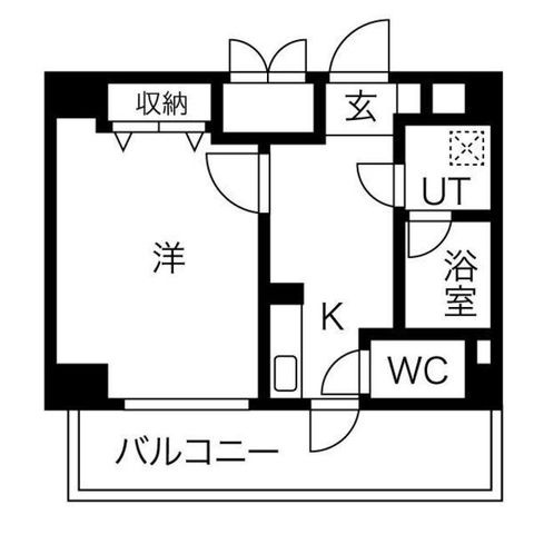 拡大写真:大阪市西淀川区姫里2丁目 2階208の間取り