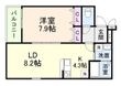 茨木市戸伏町の間取図