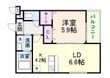 ヴェルメゾン南郷の間取図