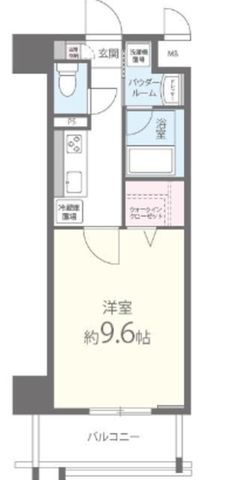 拡大写真:尼崎市昭和通4丁目 4階402の間取り