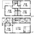 フジパレス戸建賃貸新稲の間取図