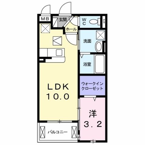 拡大写真:アネックス楓Ⅱ 1階102の間取り