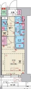 大阪市淀川区西三国２丁目の間取図