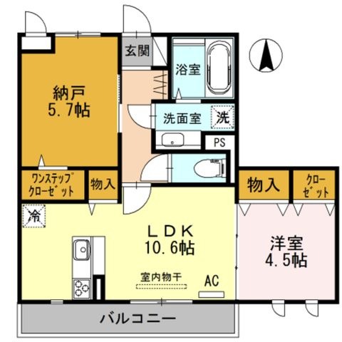 拡大写真:桜楓館・爽風館 桜楓館 2階202の間取り