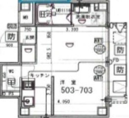 拡大写真:ガーデンヒルズ守口 6階603の間取り