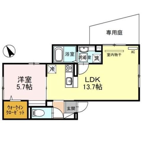 拡大写真:大阪市旭区清水5丁目 1階102の間取り
