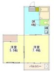 コーポラスTTの間取図