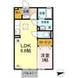 セジュール高本の間取図