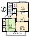 バリュージュ新町 B棟の間取図