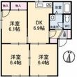 エステートKの間取図