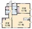 リスペクト白石の間取図
