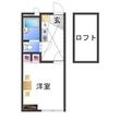 写真:レオパレス登美丘 2階203の間取図