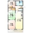 ベルハイツ西尾の間取図