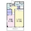 メルベーユフジワラⅡの間取図
