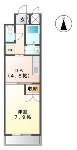 拡大写真:M’s 1階0102の間取り