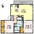 agerate B棟の間取図