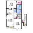 ポンテ アルト 深井 ウノの間取図